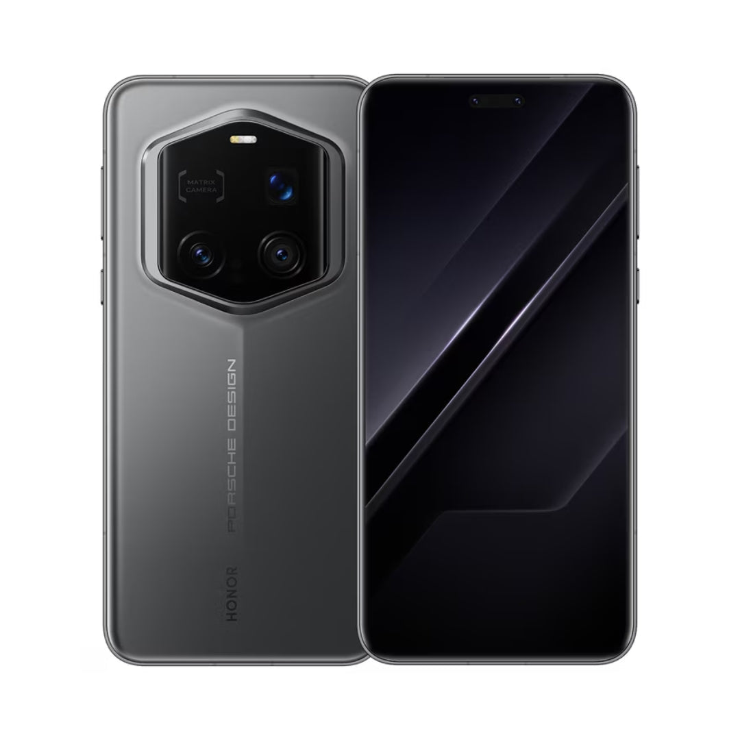 Black Honor magic 7 RSR Porsche design smartphone on a white background