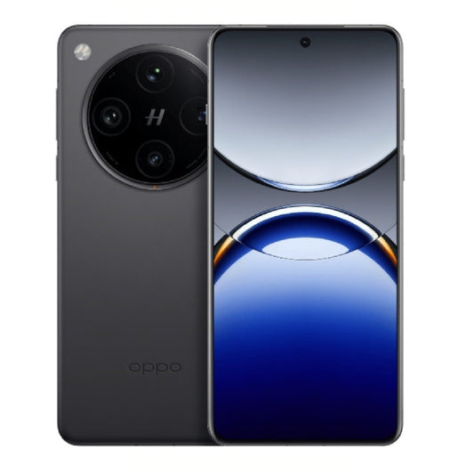 Black Oppo find x8 pro smartphone on a white background