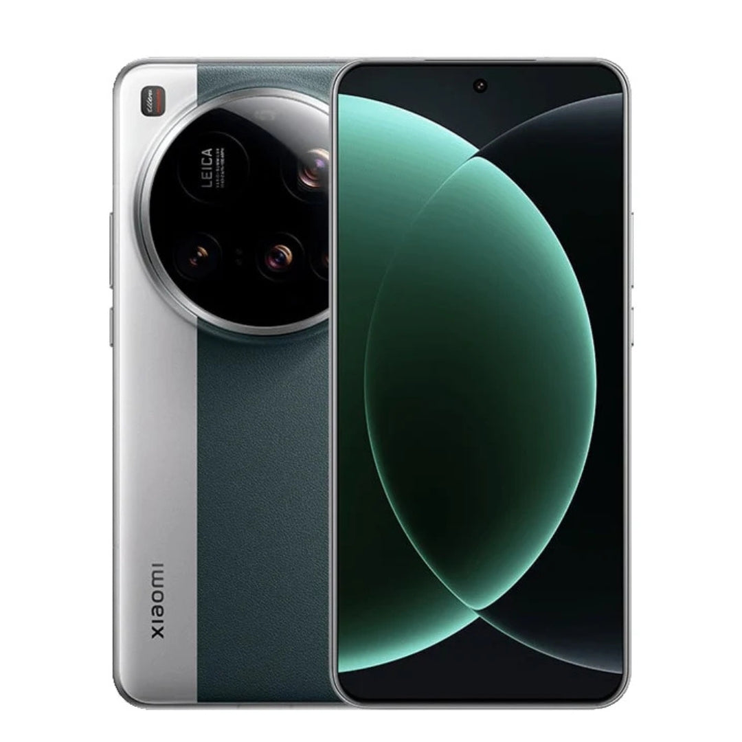 leica green Xiaomi 15 ultra smartphone on a white background