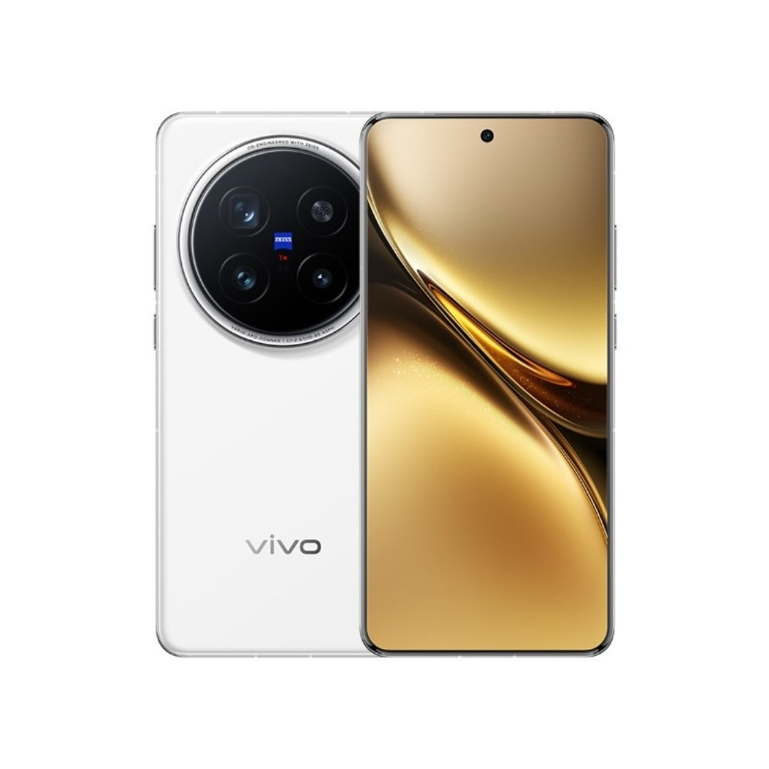 White Vivo x200 pro smartphone on a white background