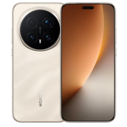 Smartphone with a gradient back and camera module, displayed from two angles on a white background.