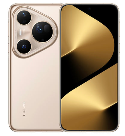 Gold Huawei Pura 80 ultra smartphone white background