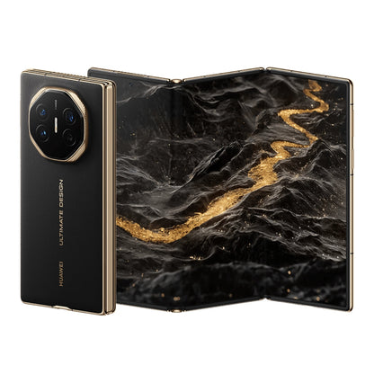 Black Huawei mate xt ultimate design smartphone on a white background