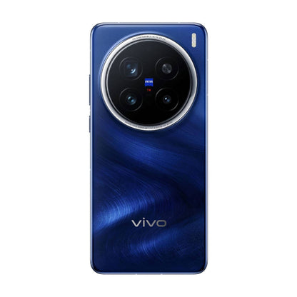 Blue Vivo x200 pro smartphone on a white background