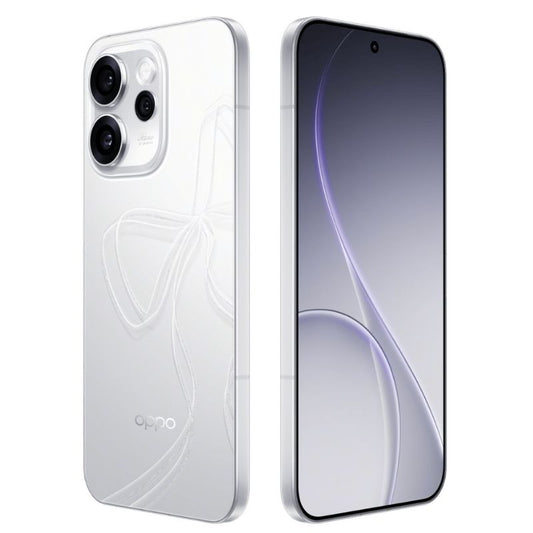 Two views of a smartphone, one showing the back with a camera and the other showing the front screen.