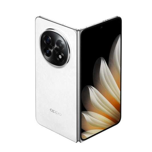 White Oppo find n5 smartphone on a white background